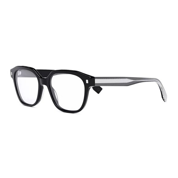 NEW FENDI EYEGLASSES FE50048F 001 WOMEN SQUARE BLACK EYEWEAR - Picture 2 of 3
